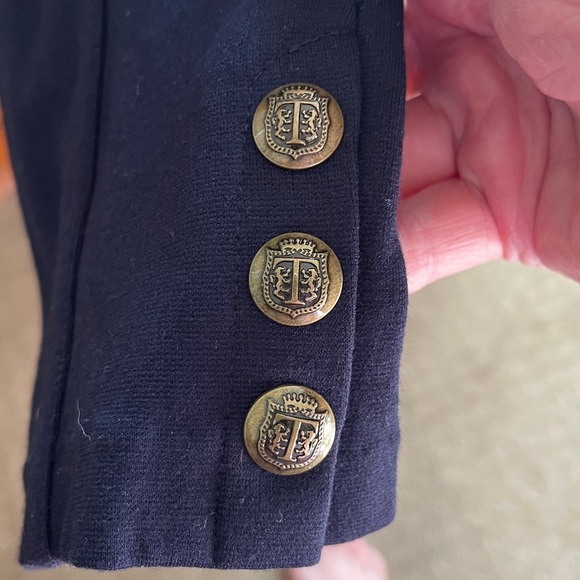 Talbots Navy Blue Leggings Pants Size Large Preloved - Picture 2 of 7